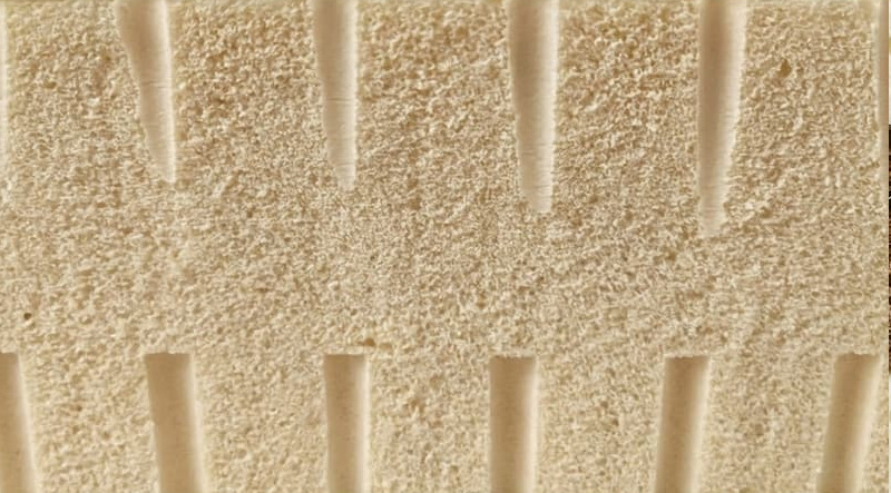 Mousse découpée sur mesure